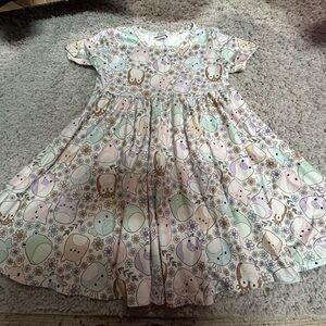 Girls size 6T online boutique, milk, silk squishmellow dress